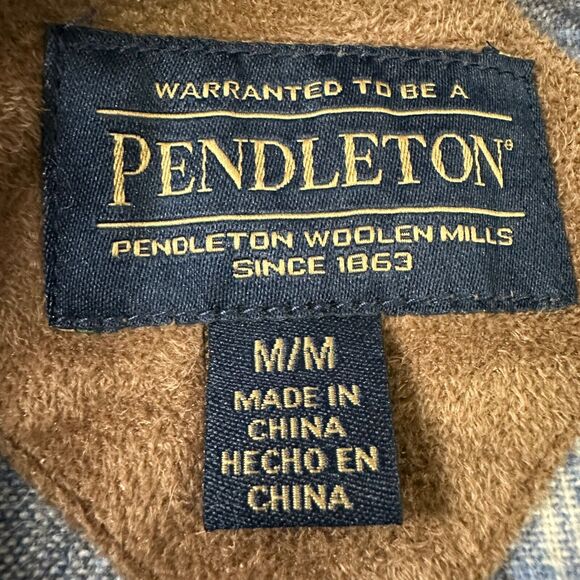 Pendleton Sherpa Fleece Jacket Women’s Medium Ivory Cream Oatmeal Zip Deep Pile - Picture 6 of 10